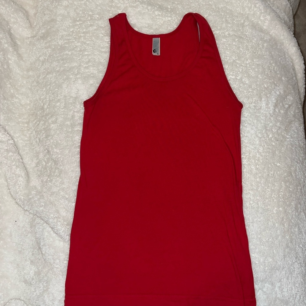 5 for $10 american apparel cotton tank size XS red